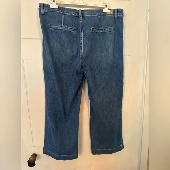 PAIGE Blue Wide Leg Women's Jeans - Picture 4 of 5